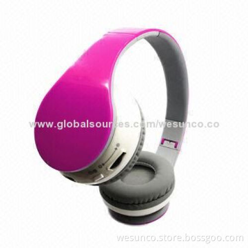 Colorful good model card-reader MP3 headphone with FM RadioNew